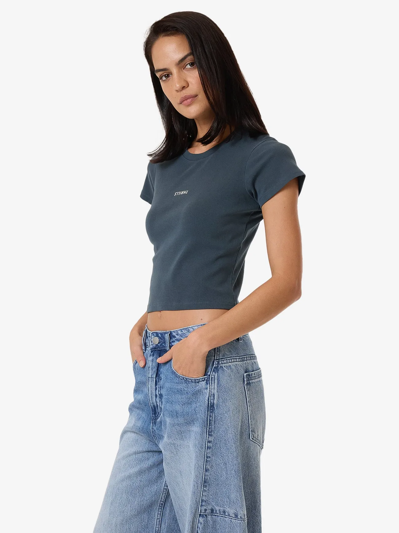 Minimal Thrills Mini Tee - Dark Slate sold by Thrills product image thumbnail 4