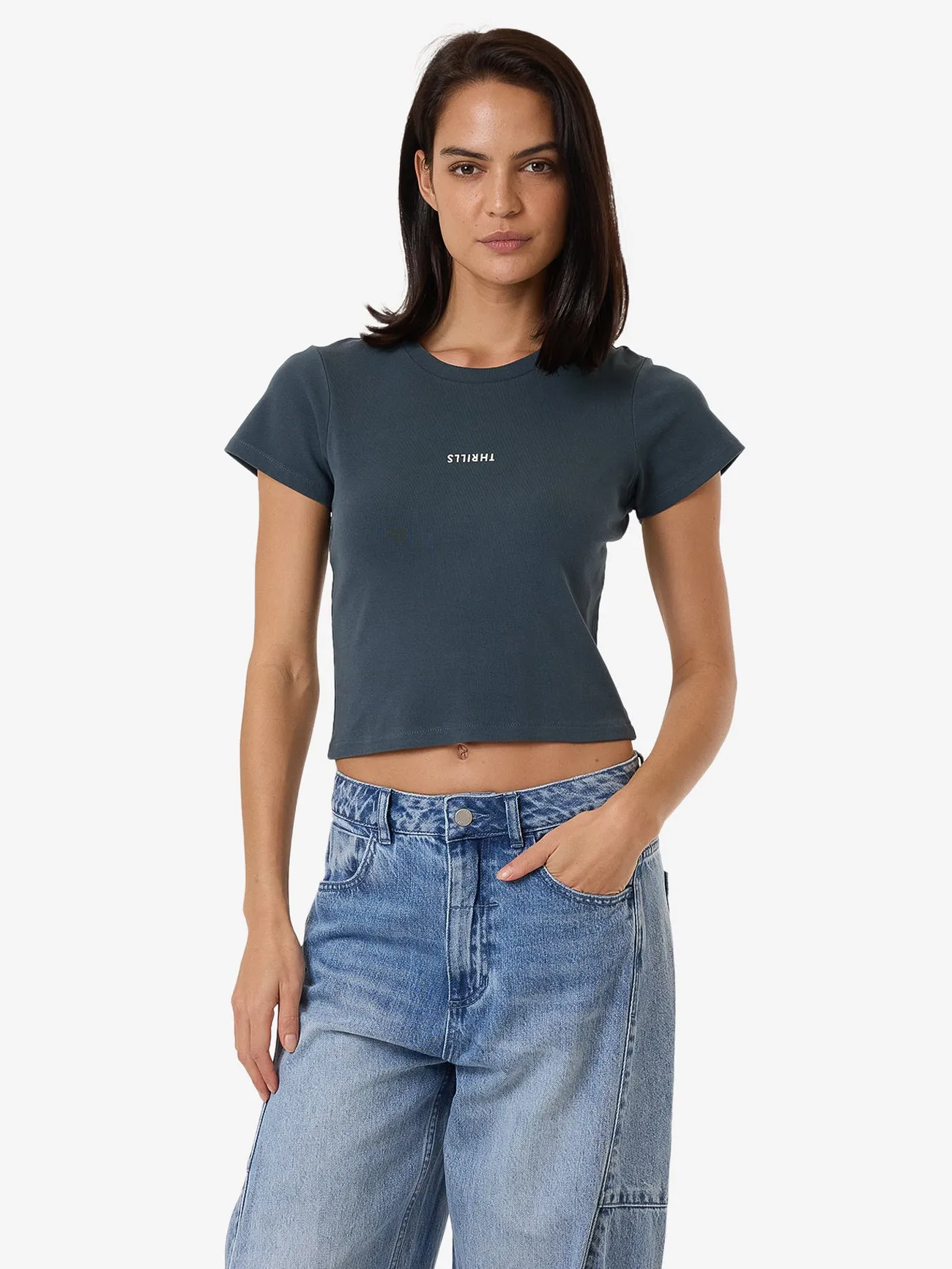 Minimal Thrills Mini Tee - Dark Slate sold by Thrills