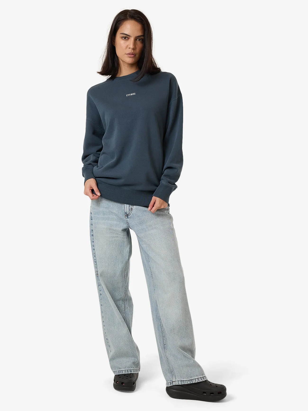 Minimal Thrills Slouch Crew - Dark Slate sold by Thrills product image thumbnail 5