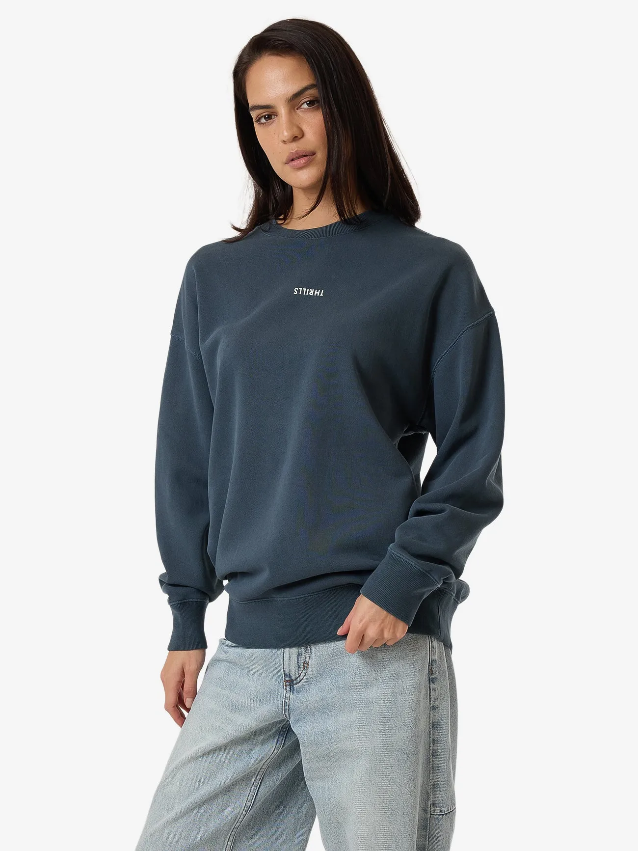 Minimal Thrills Slouch Crew - Dark Slate sold by Thrills product image thumbnail 4