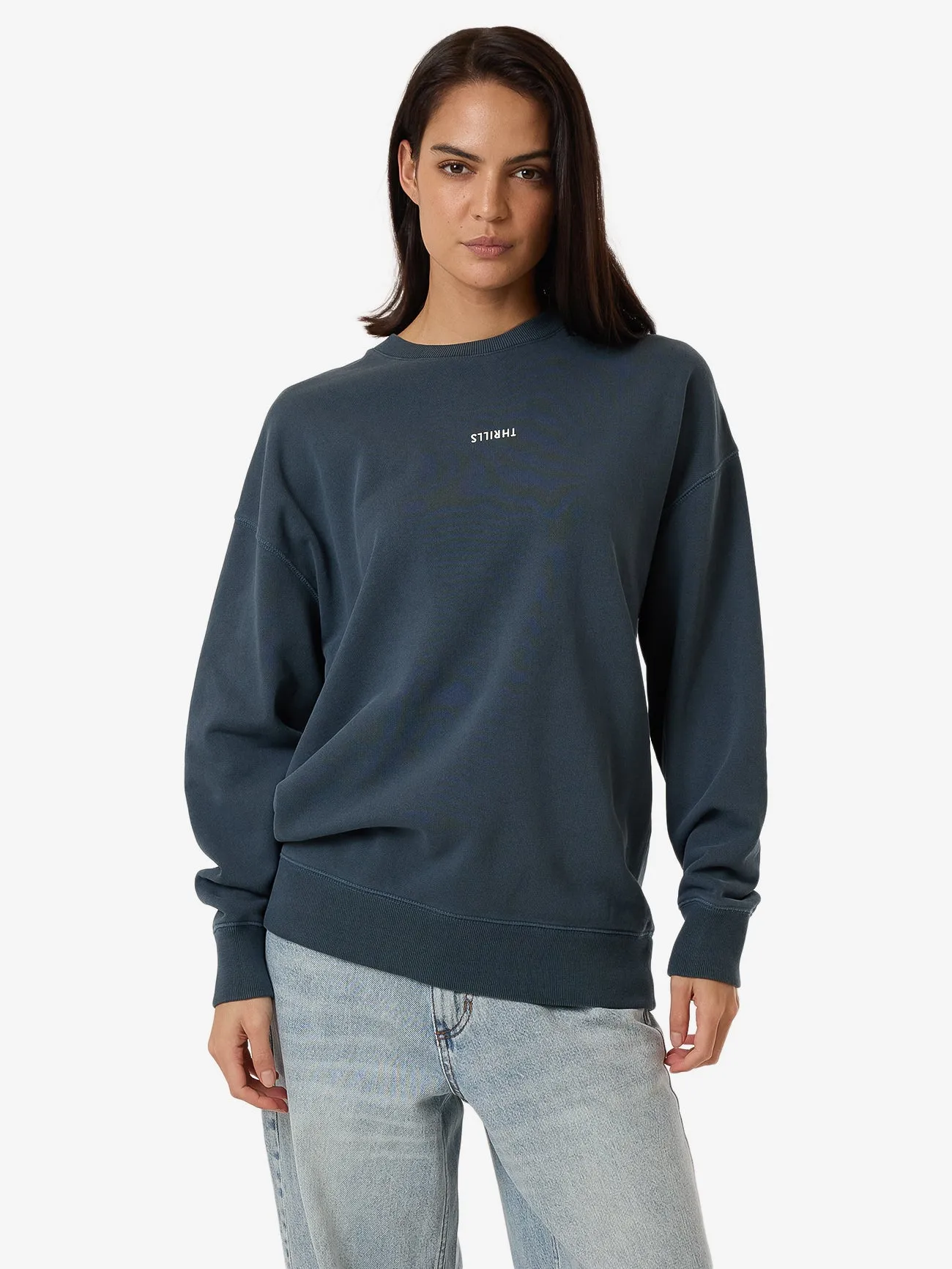 Minimal Thrills Slouch Crew - Dark Slate sold by Thrills