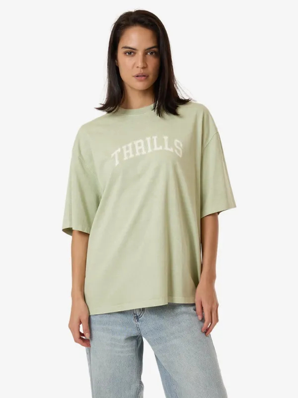 Line Up Oversized Tee - Mist Green sold by Thrills