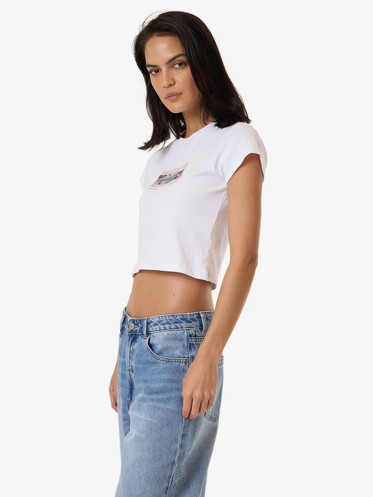 Paradise Wheels Mini Tee - White sold by Thrills product image thumbnail 4