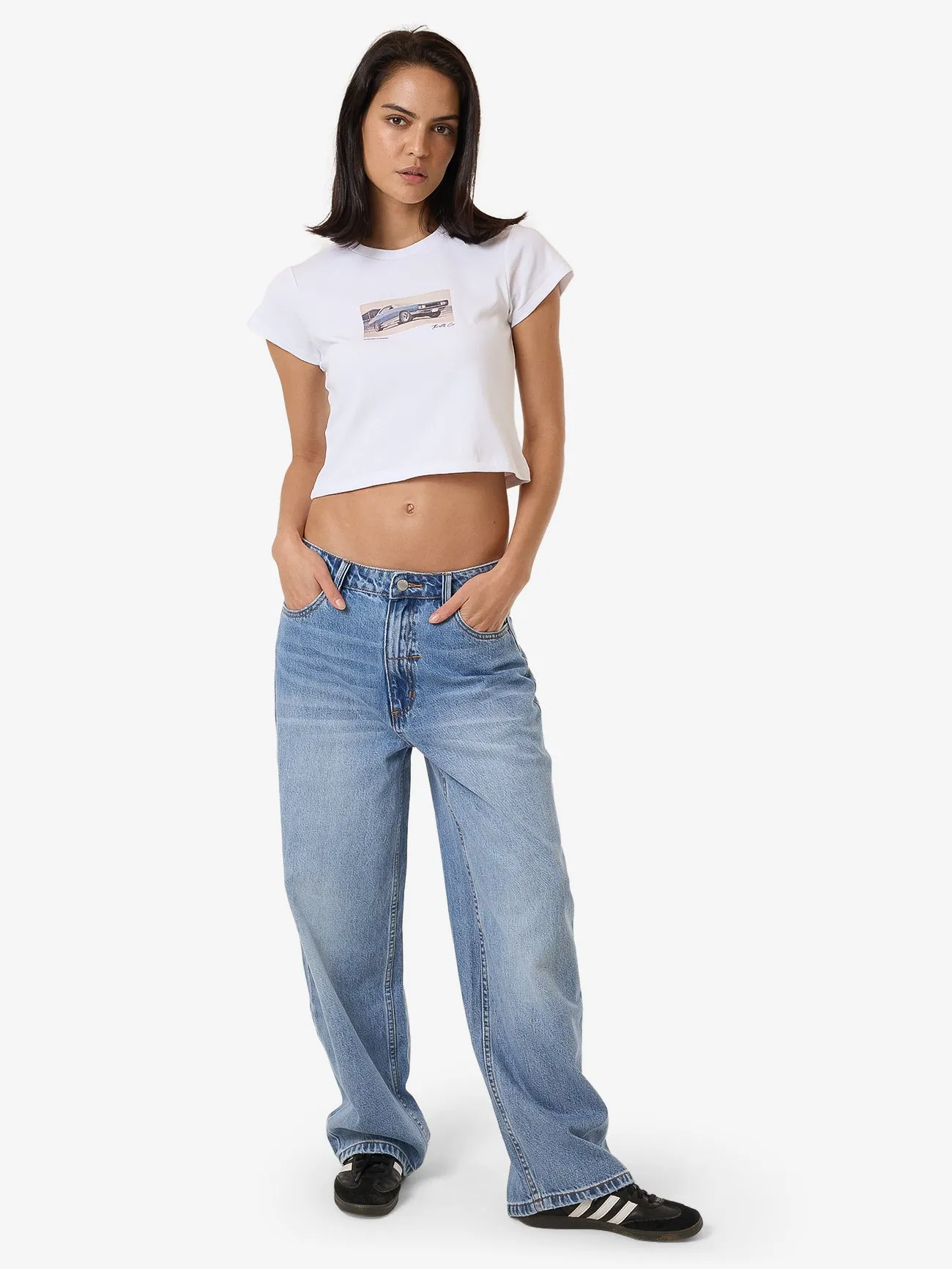 Paradise Wheels Mini Tee - White sold by Thrills product image thumbnail 5