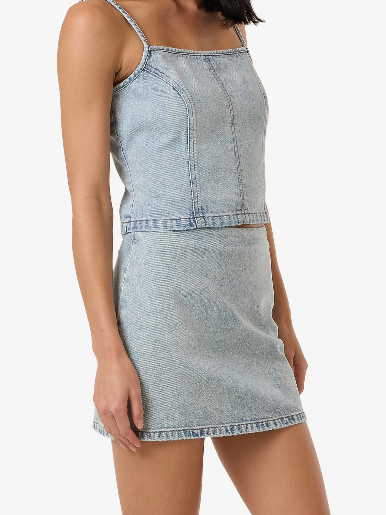 Anna Denim Skirt - Tainted Blue sold by Thrills product image thumbnail 2