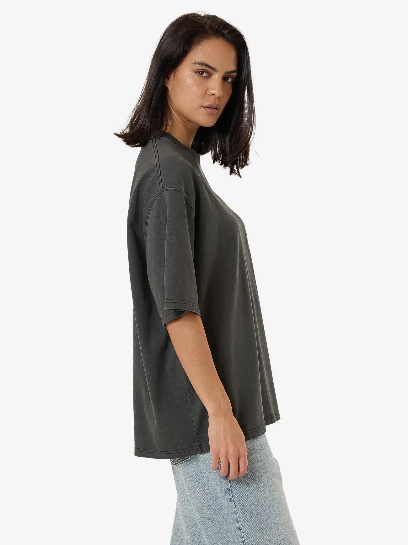 Never Stop Oversized Tee - Merch Black sold by Thrills product image thumbnail 3