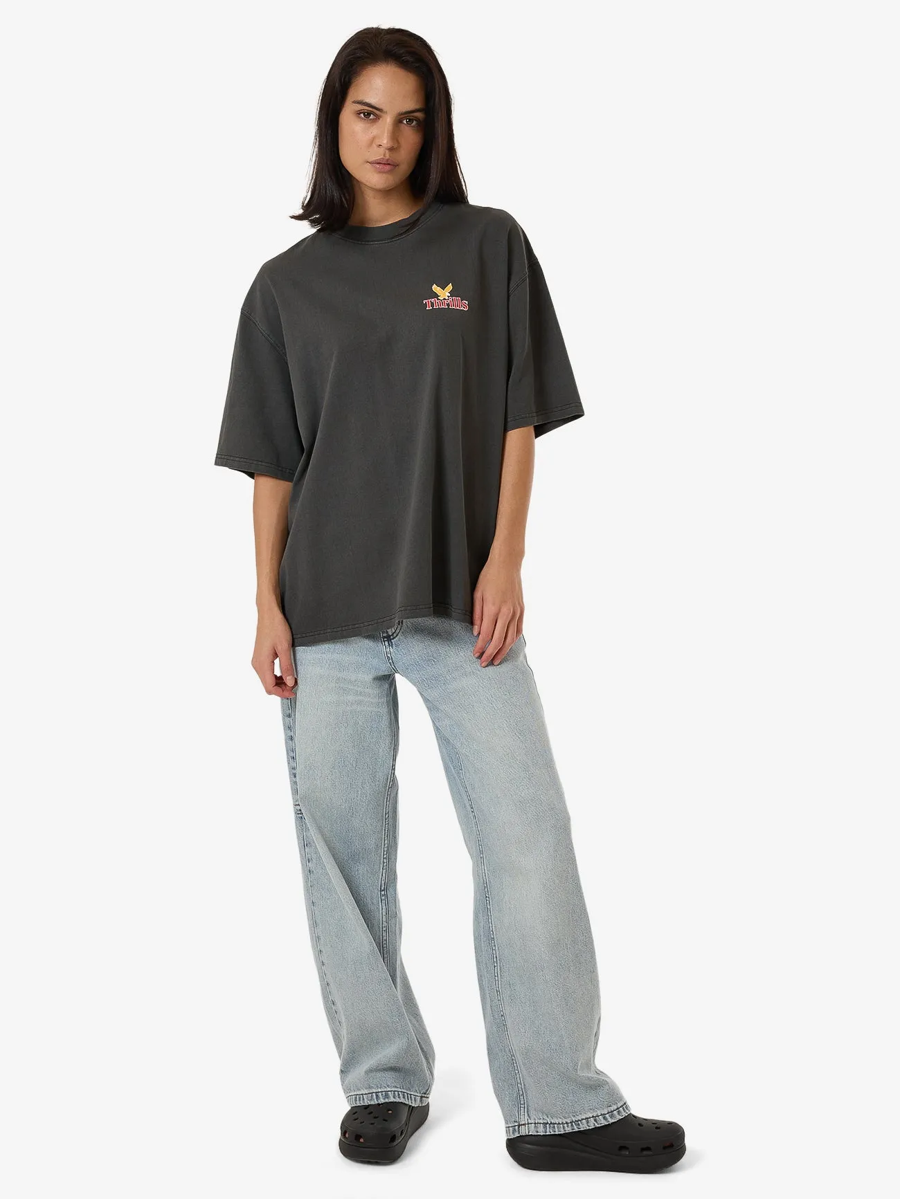 Never Stop Oversized Tee - Merch Black sold by Thrills product image thumbnail 5