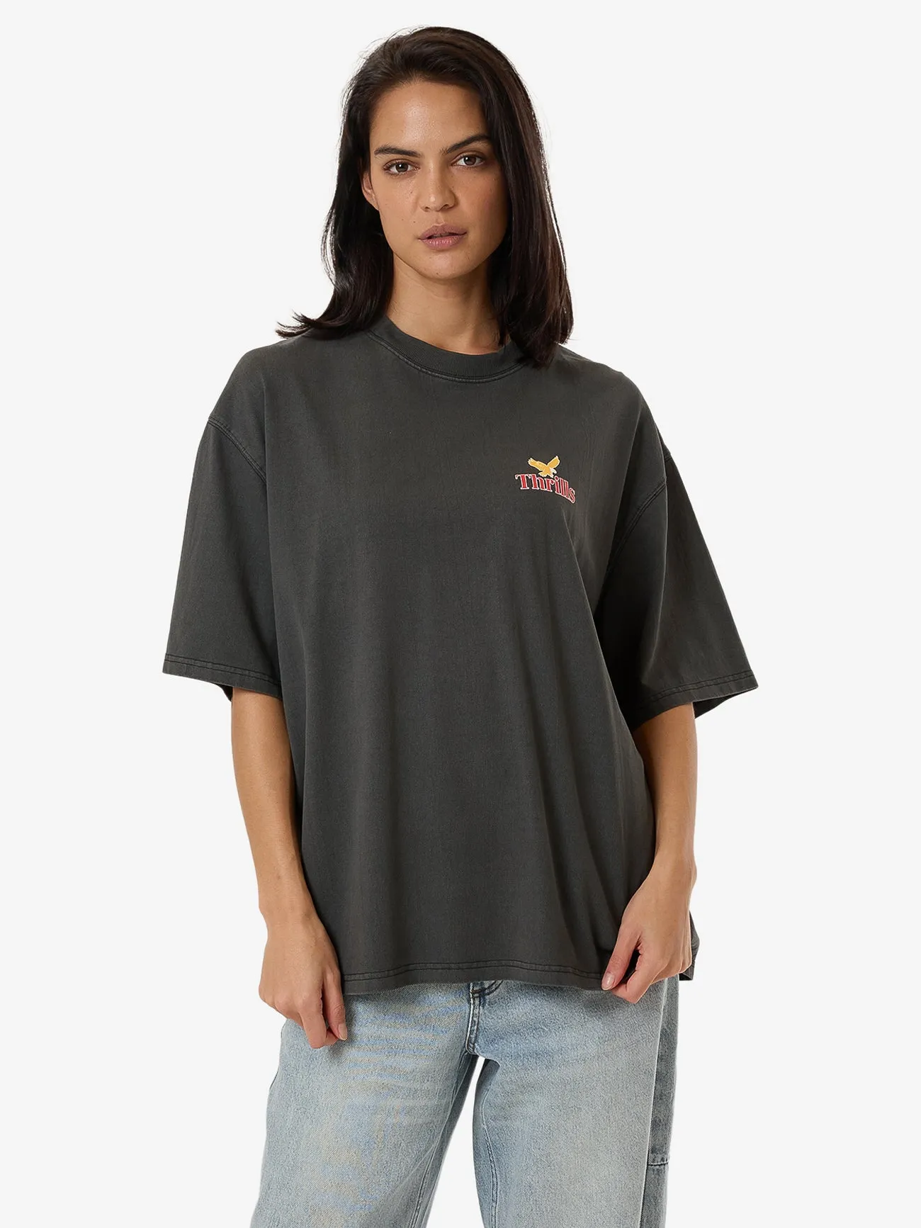 Never Stop Oversized Tee - Merch Black sold by Thrills