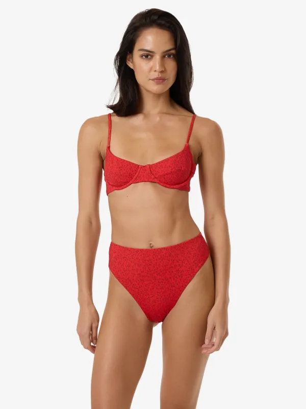 Zinnia Underwire Bikini Top - Flame Red sold by Thrills