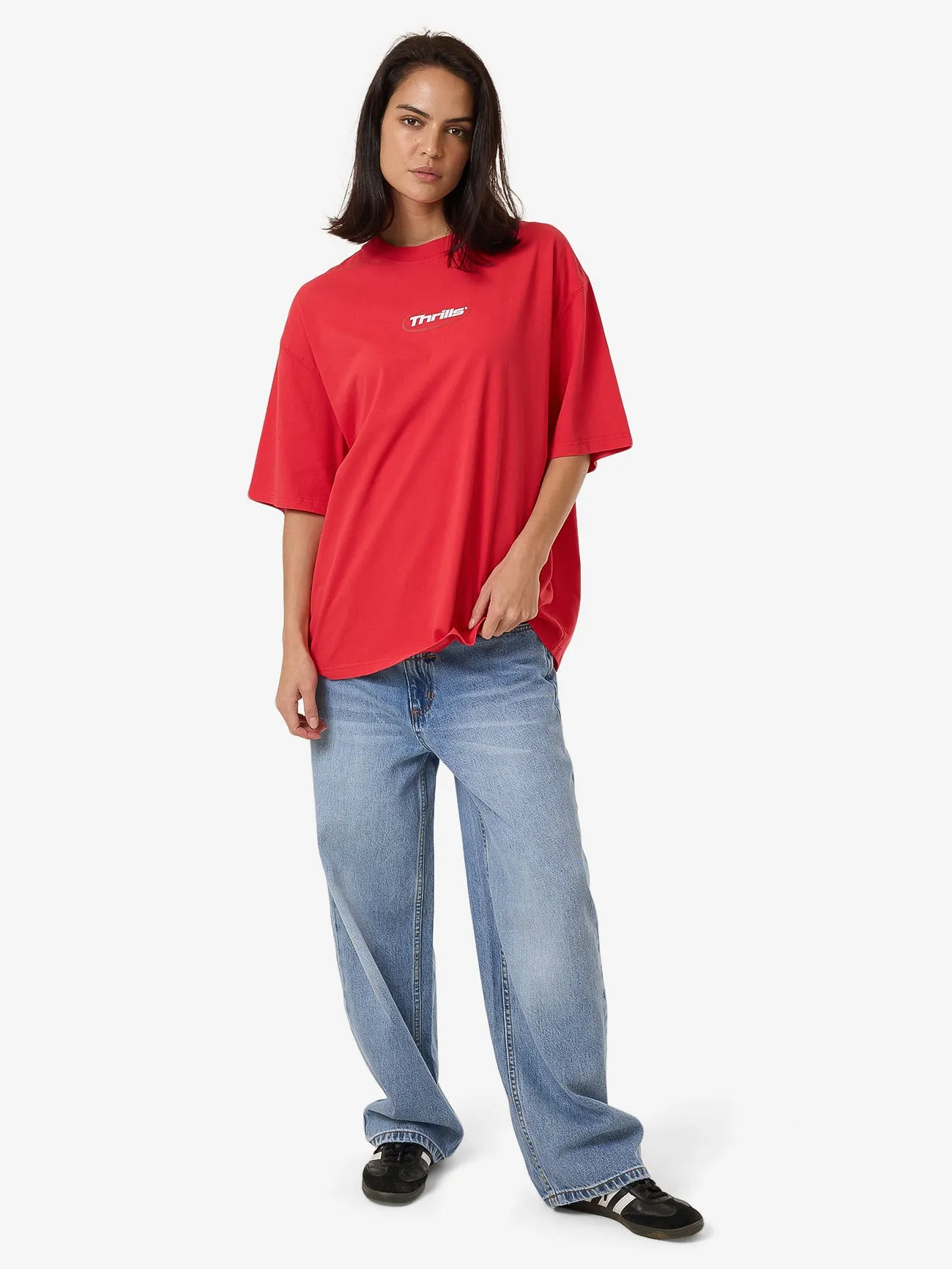 Arena Oversized Tee - Flame Red sold by Thrills product image thumbnail 5