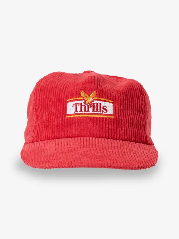 Never Stop 5 Panel Cap - Racing Red sold by Thrills