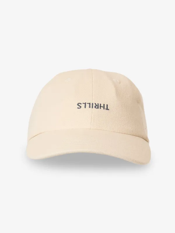 Minimal Thrills 6 Panel Cap - Heritage White sold by Thrills