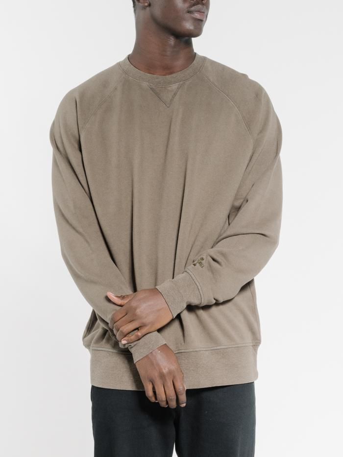 Endless Oversize Raglan Fit Crew - Military Green sold by Thrills