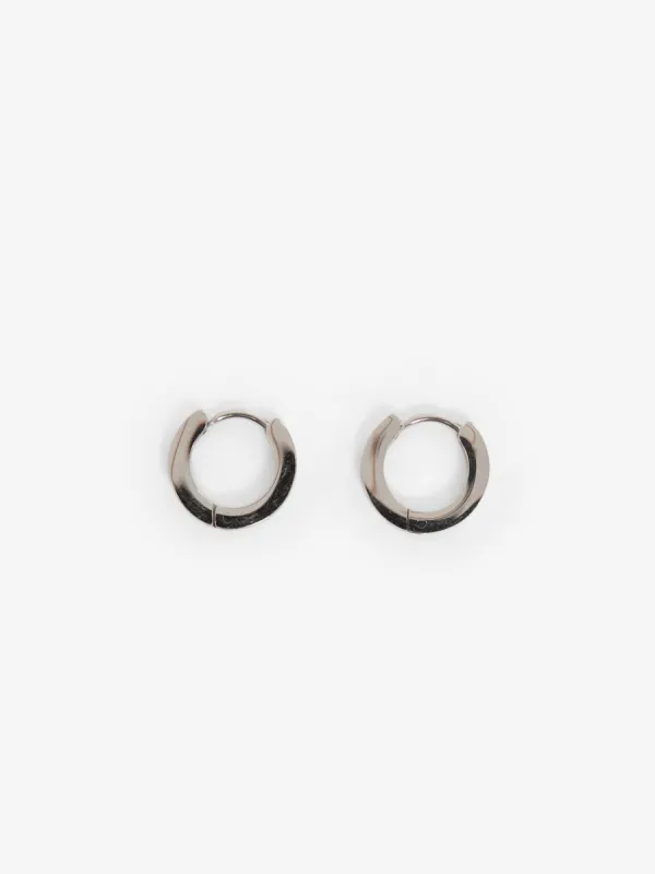 Ace Hoops - Silver - 10mm - Margaux Lee sold by Thrills
