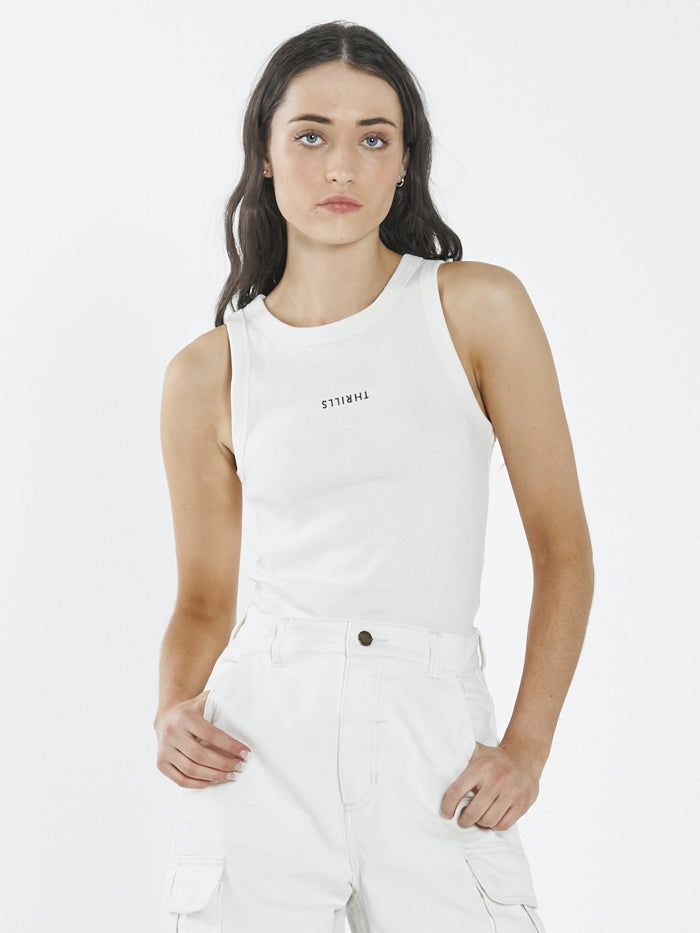 Minimal Thrills Racer Front Tank - Tofu sold by Thrills product image thumbnail 3