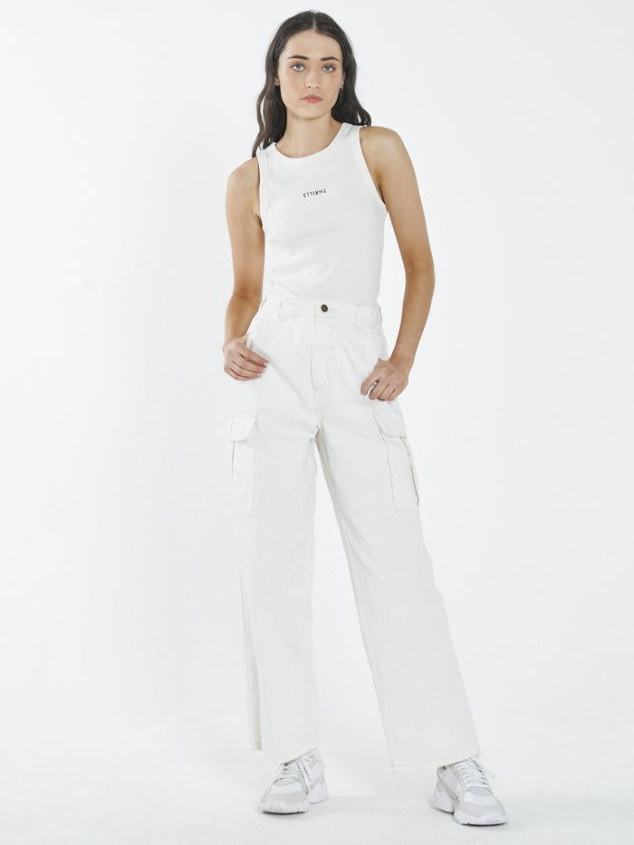 Minimal Thrills Racer Front Tank - Tofu sold by Thrills product image thumbnail 4