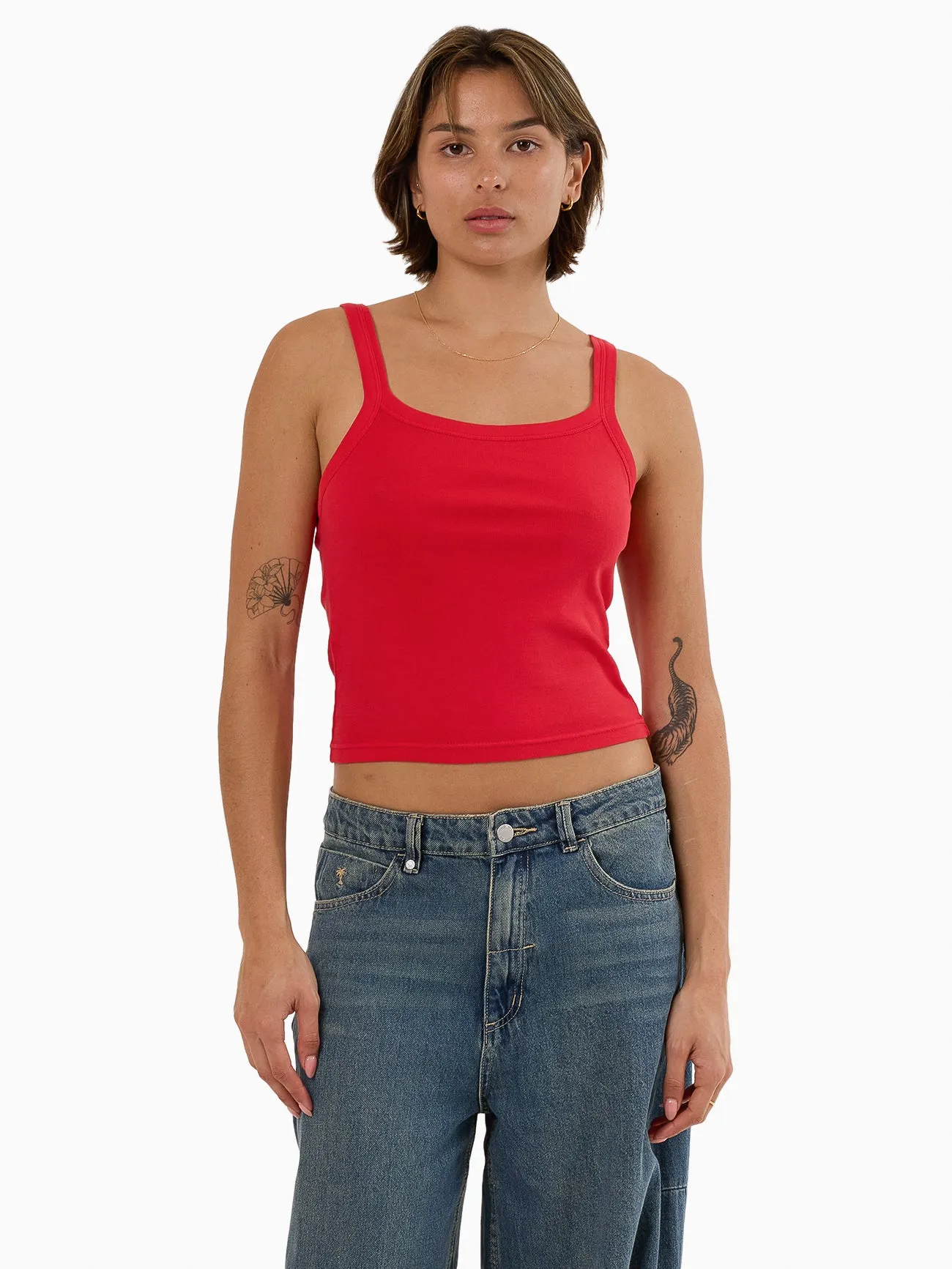 Thrills Base Tank - Flame Red sold by Thrills