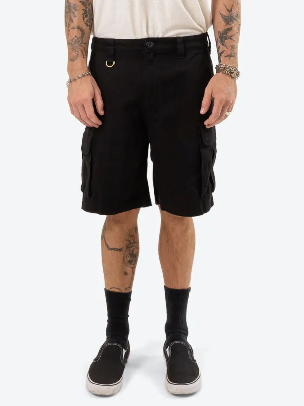 Slacker Union Cargo Short - Black sold by Thrills
