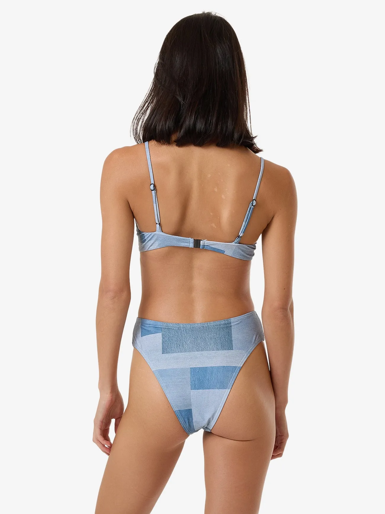 Shades Of Indigo 90S High Cut Bikini Bottom - Blue sold by Thrills product image thumbnail 2