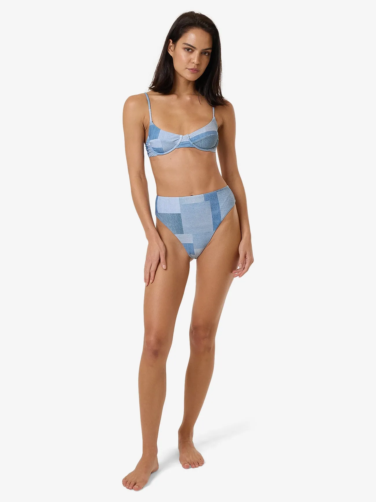 Shades Of Indigo Underwire Bikini Top - Blue sold by Thrills product image thumbnail 5