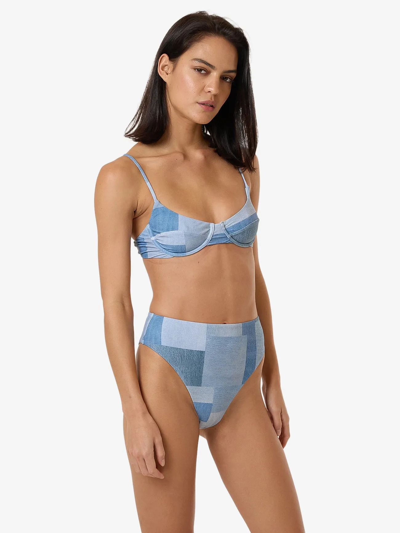 Shades Of Indigo Underwire Bikini Top - Blue sold by Thrills product image thumbnail 3