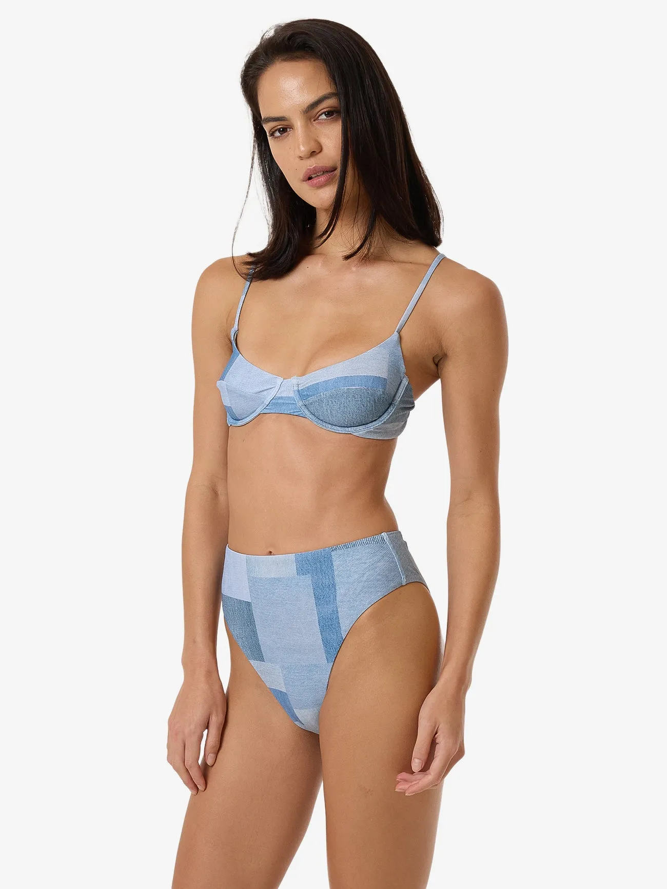 Shades Of Indigo Underwire Bikini Top - Blue sold by Thrills product image thumbnail 4