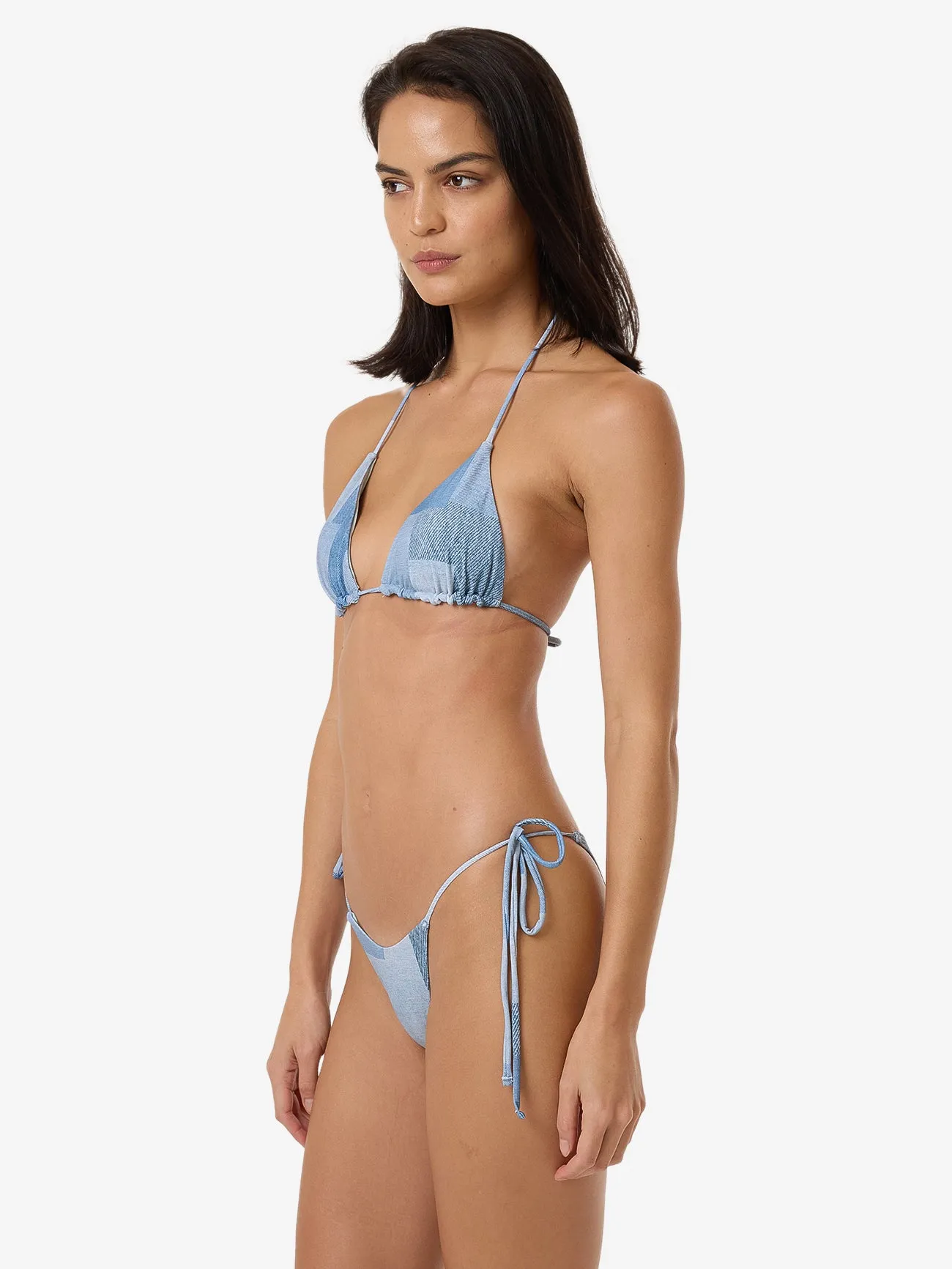 Shades Of Indigo Micro String Bikini Bottom - Blue sold by Thrills product image thumbnail 4