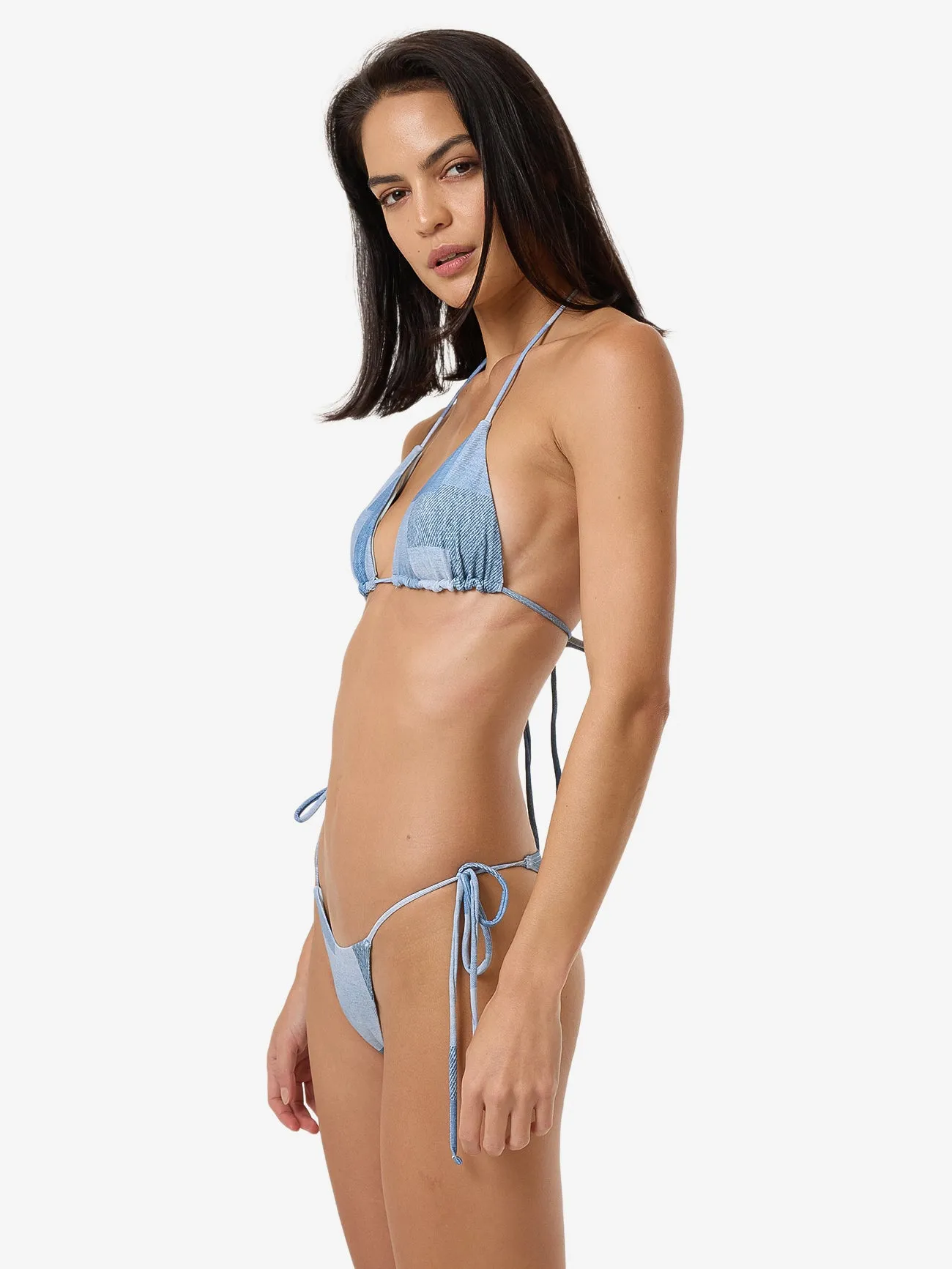 Shades Of Indigo String Bikini Top - Blue sold by Thrills product image thumbnail 4