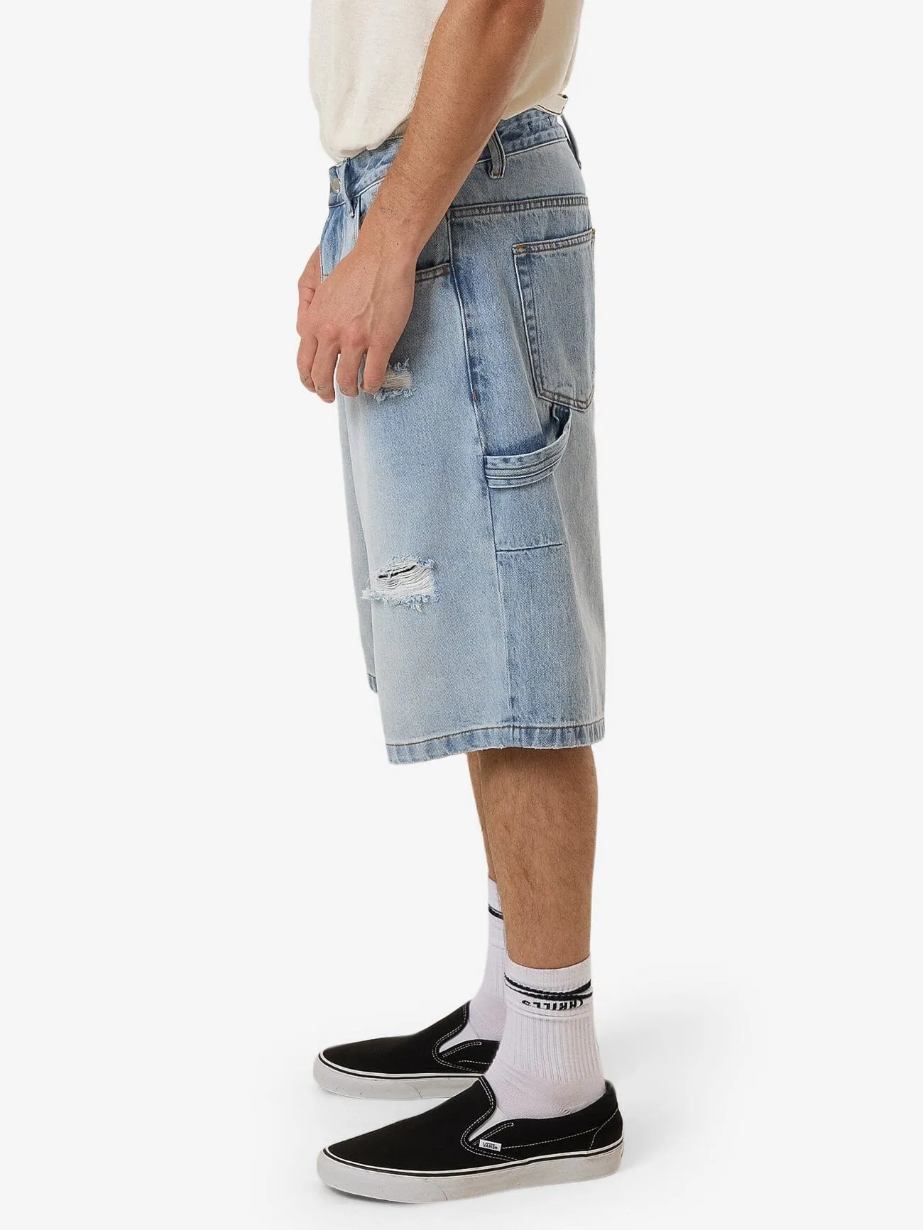 Society Big Slacker Denim Short - Indigo Society sold by Thrills product image thumbnail 3