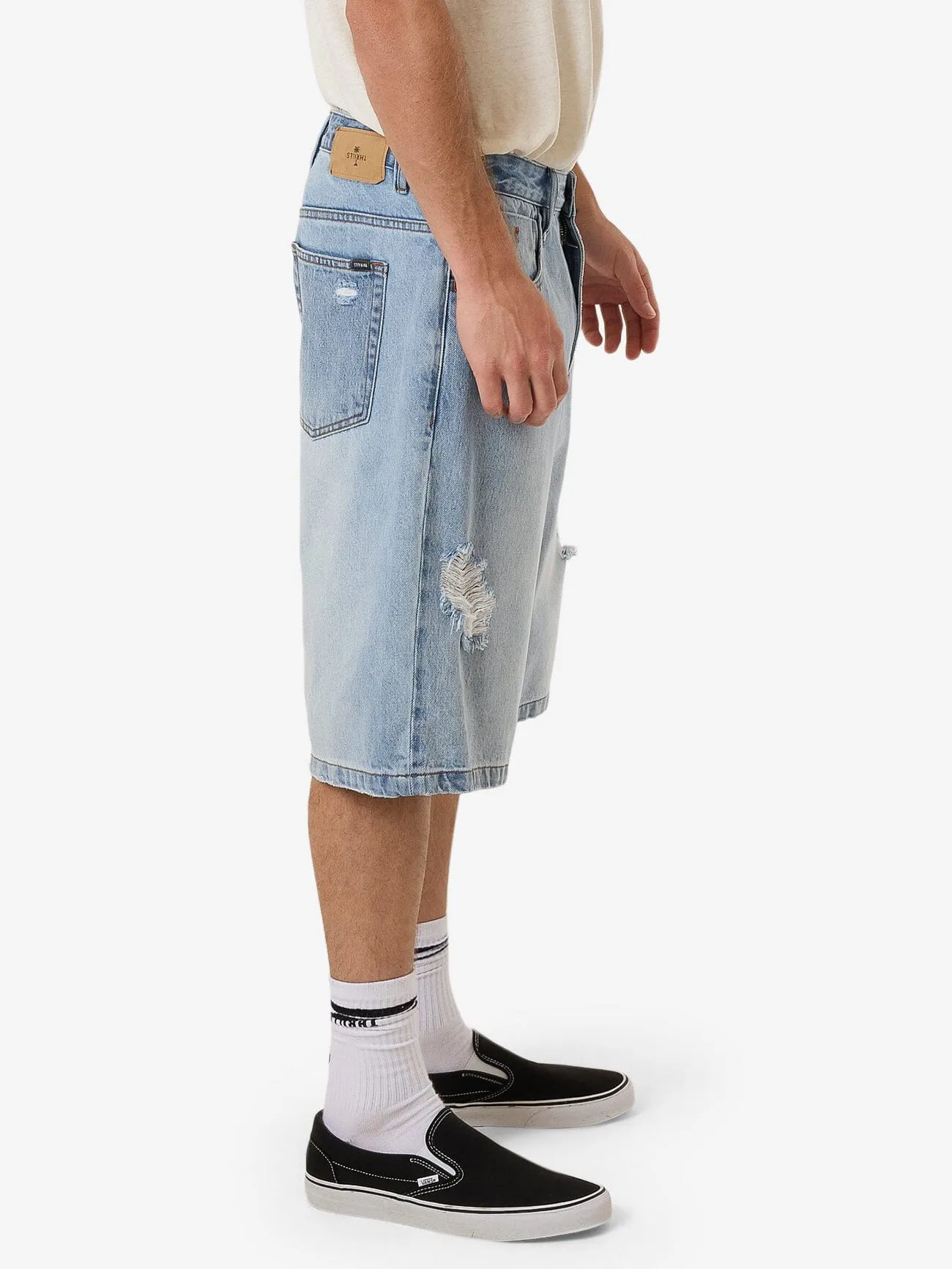 Society Big Slacker Denim Short - Indigo Society sold by Thrills product image thumbnail 4