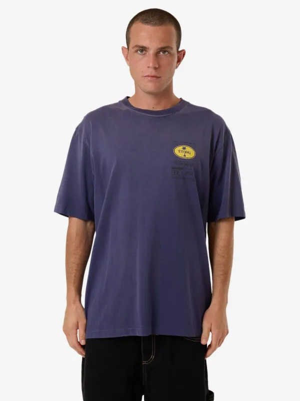 Society Oversize Fit Tee - Crown Blue Fade sold by Thrills