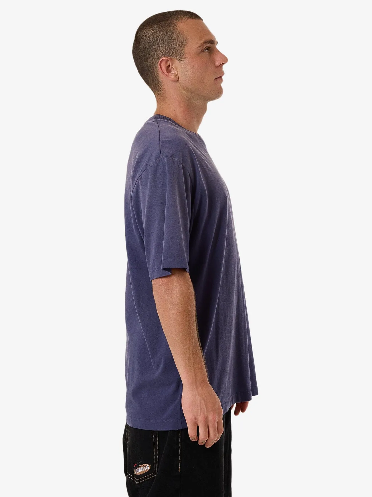 Society Oversize Fit Tee - Crown Blue Fade sold by Thrills product image thumbnail 4