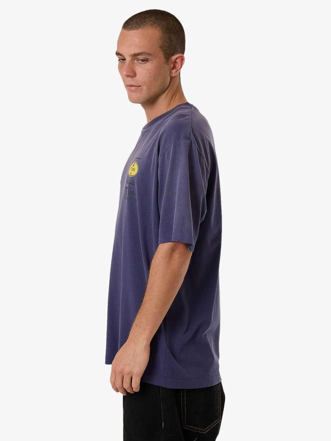 Society Oversize Fit Tee - Crown Blue Fade sold by Thrills product image thumbnail 3