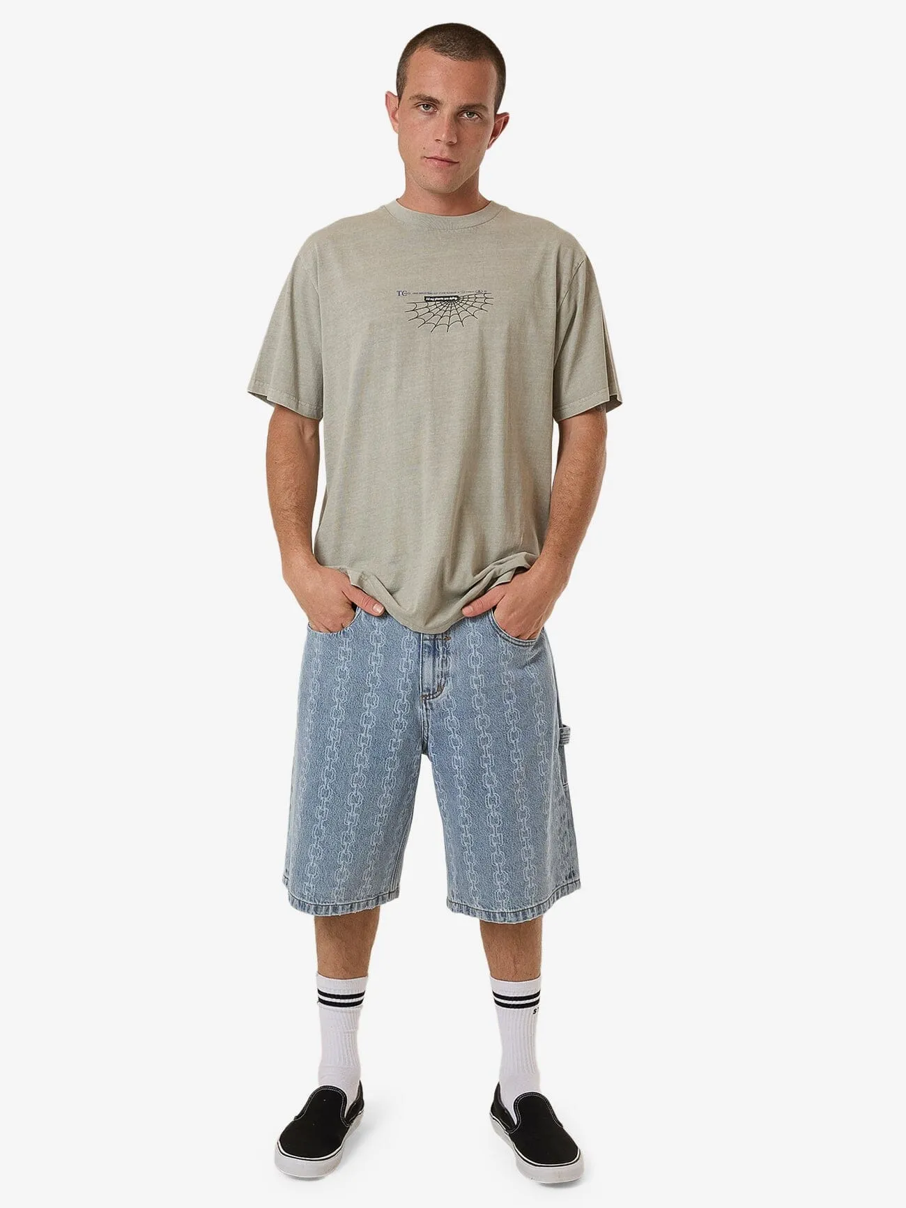 The Beginning Is Ending Merch Fit Tee - Fog sold by Thrills product image thumbnail 5