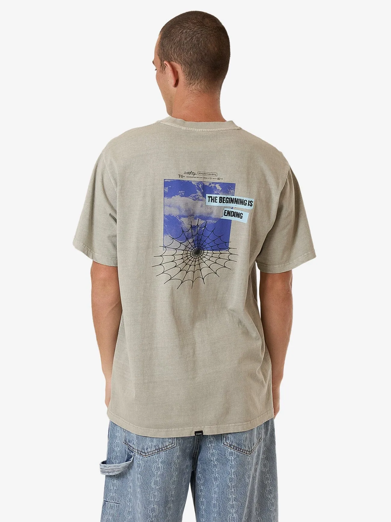 The Beginning Is Ending Merch Fit Tee - Fog sold by Thrills product image thumbnail 2