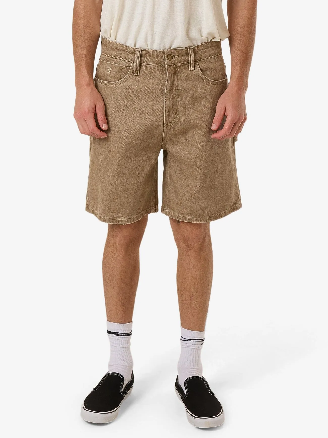 Slacker Denim Short - Breen Stonewash sold by Thrills