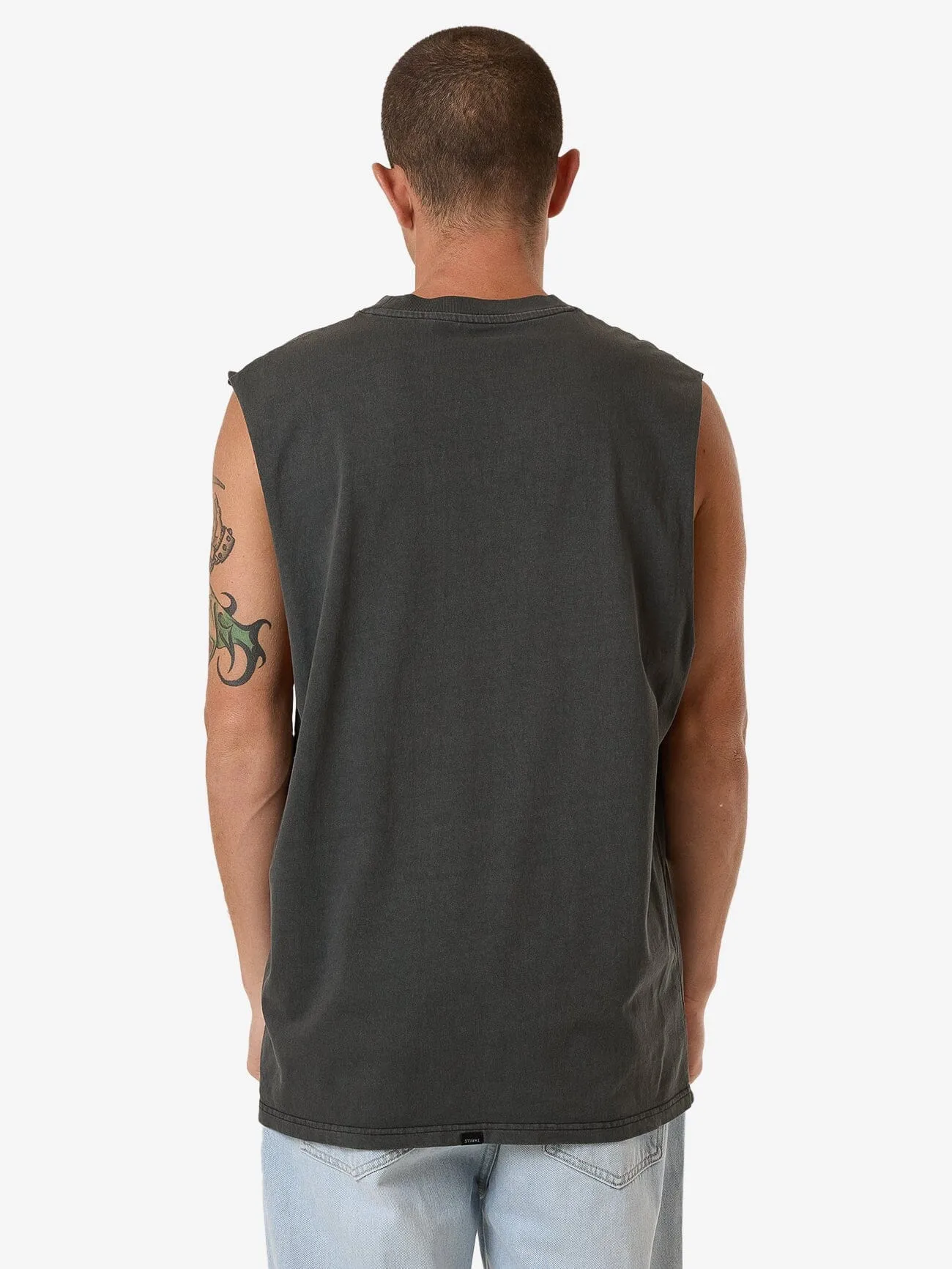 Never Stop Merch Fit Muscle Tee - Merch Black sold by Thrills product image thumbnail 2