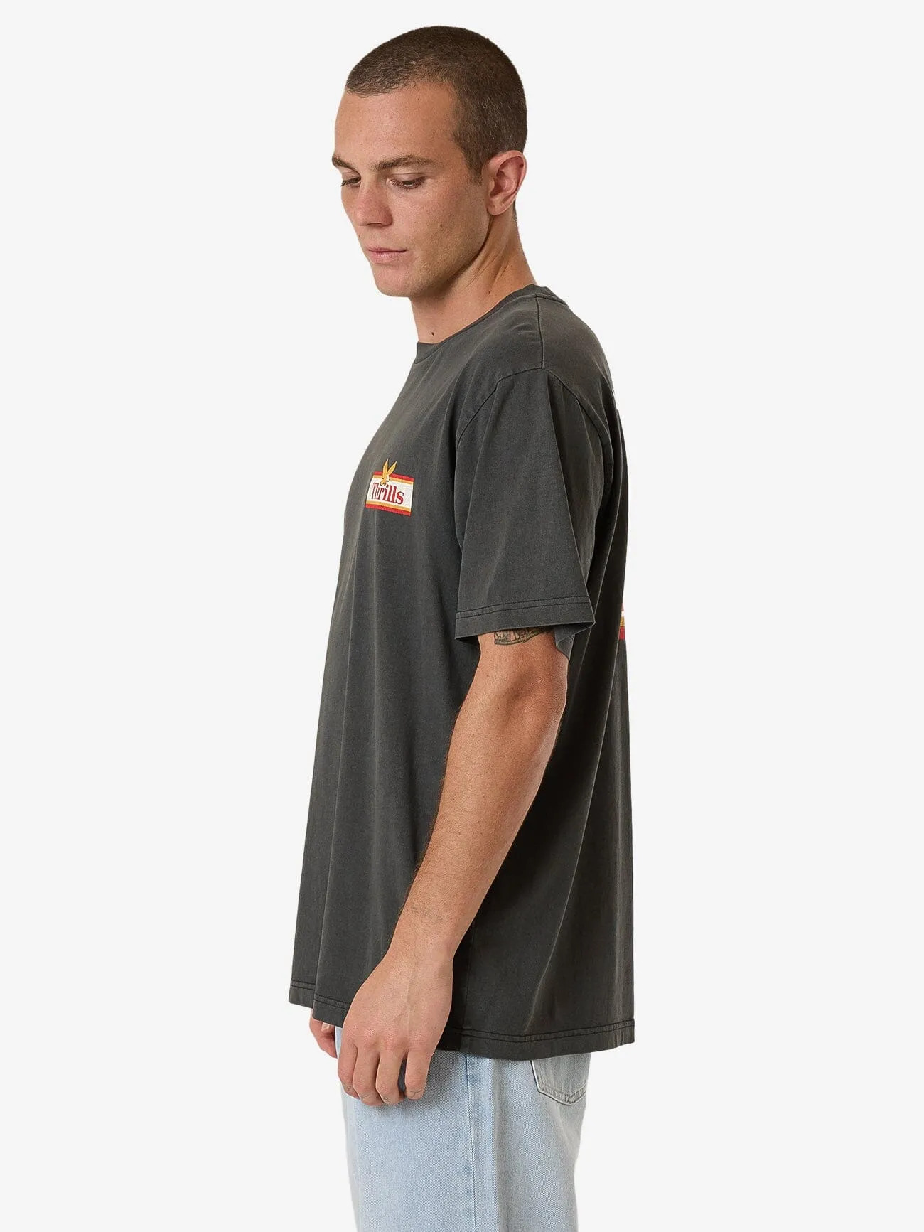 Never Stop Merch Fit Tee - Merch Black sold by Thrills product image thumbnail 3