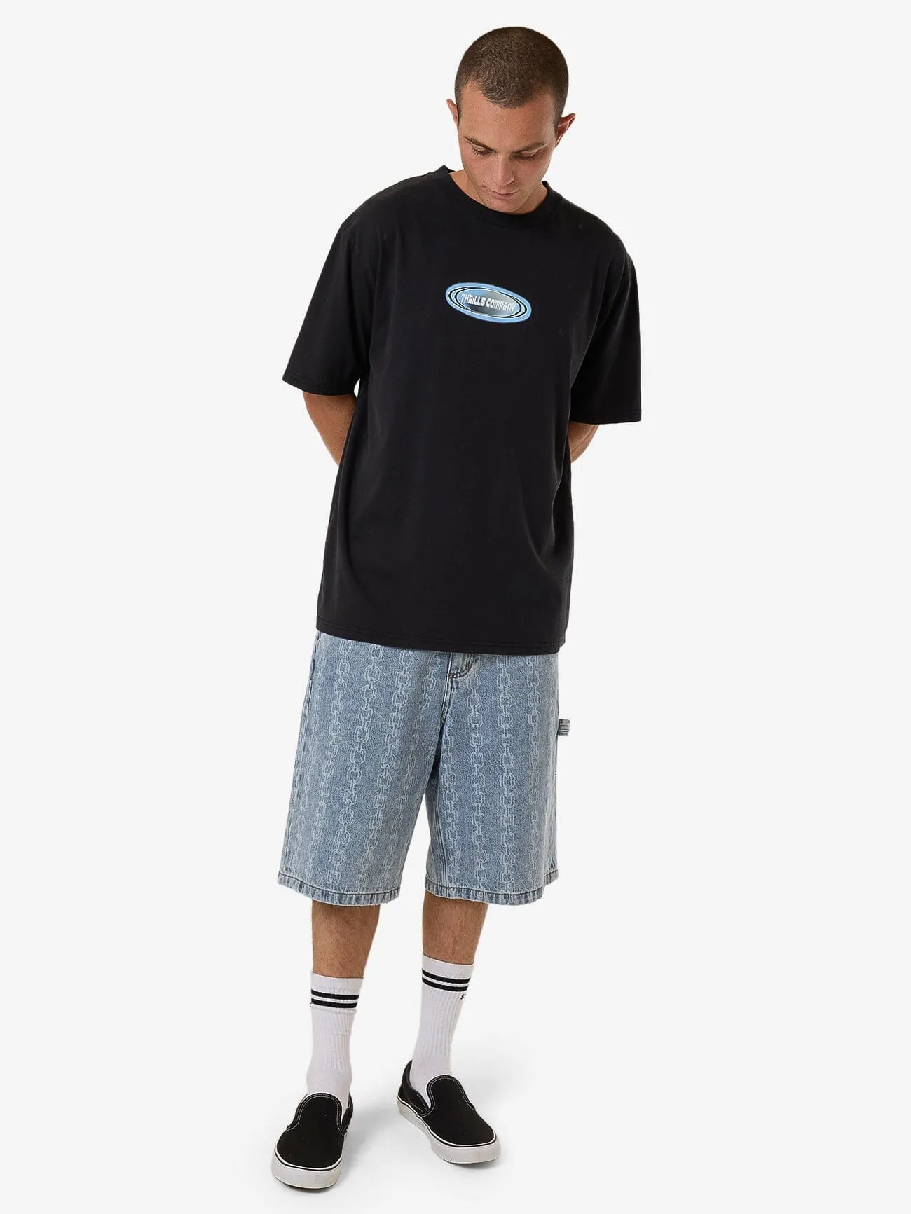 Insomnia Oversize Fit Tee - Washed Black sold by Thrills product image thumbnail 5