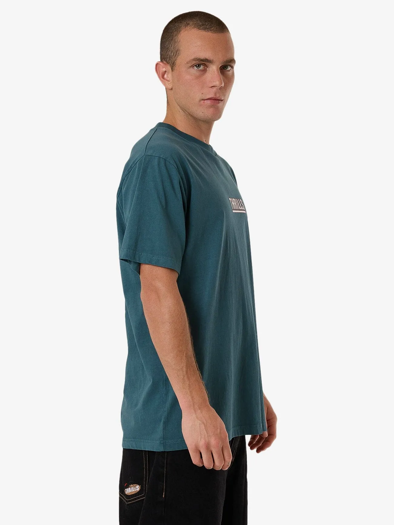 Logic Merch Fit Tee - Atlantic Deep sold by Thrills product image thumbnail 4