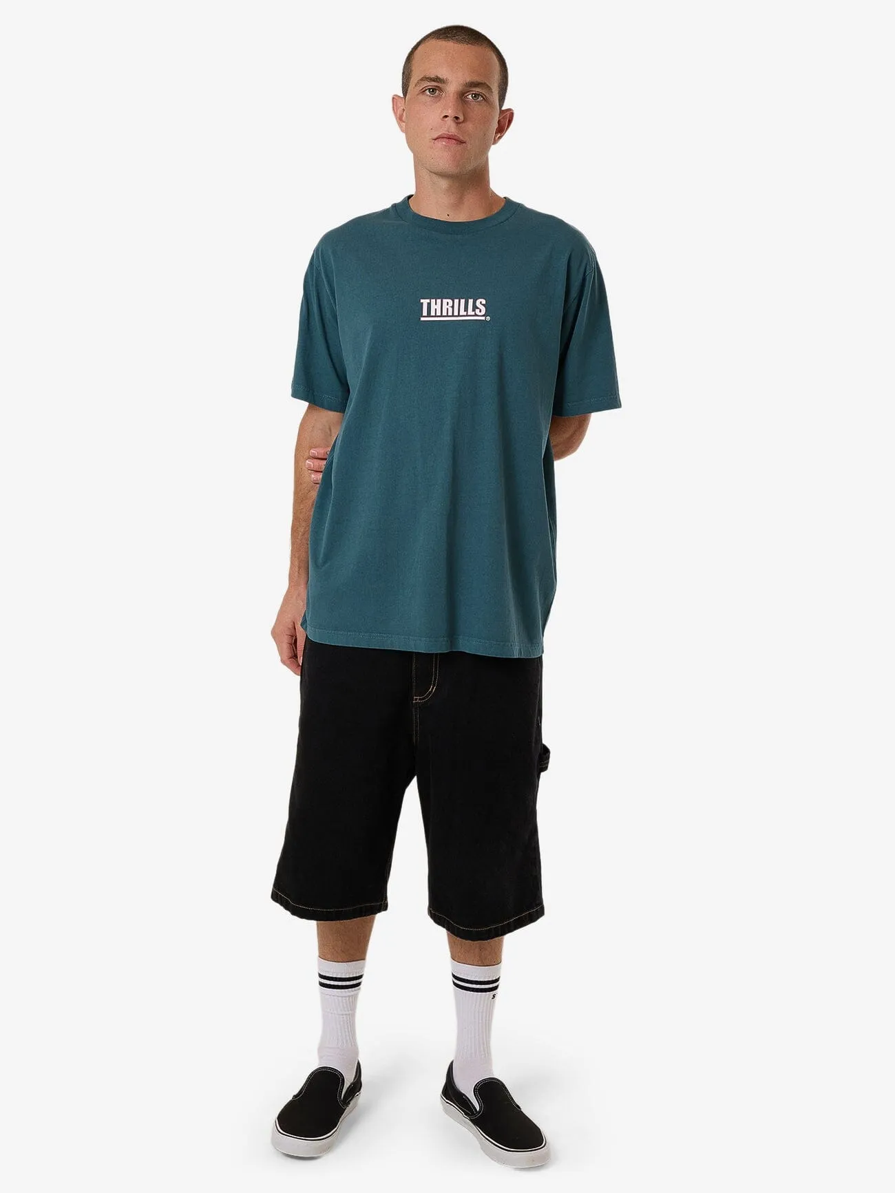 Logic Merch Fit Tee - Atlantic Deep sold by Thrills product image thumbnail 5