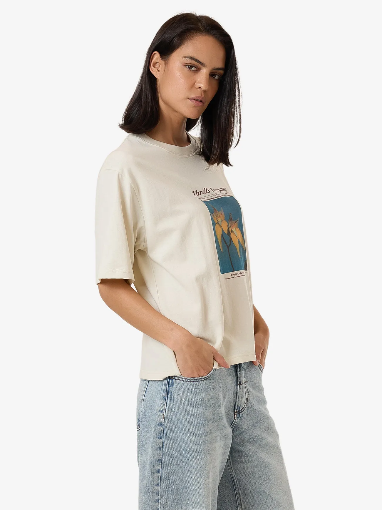 Flower Society Square Tee - Heritage White sold by Thrills product image thumbnail 3