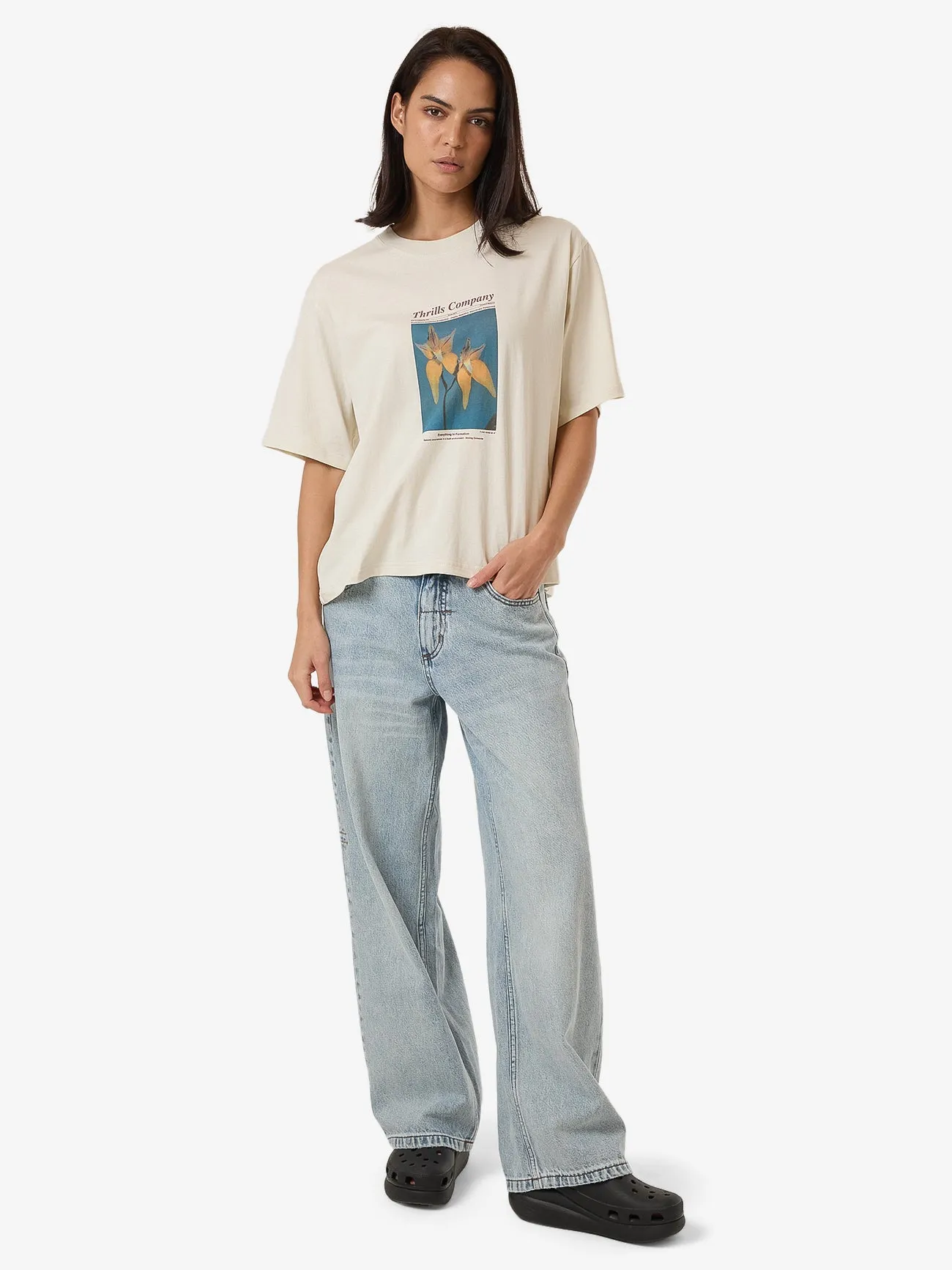 Flower Society Square Tee - Heritage White sold by Thrills product image thumbnail 5