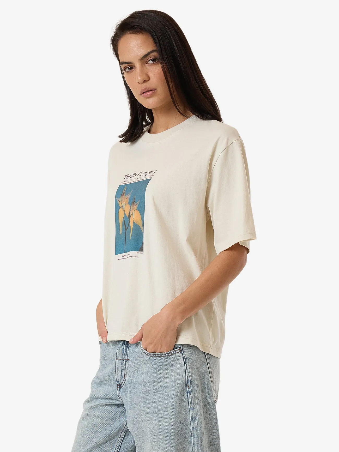 Flower Society Square Tee - Heritage White sold by Thrills product image thumbnail 4