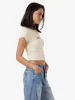 Flourish Curve Tee - Heritage White sold by Thrills