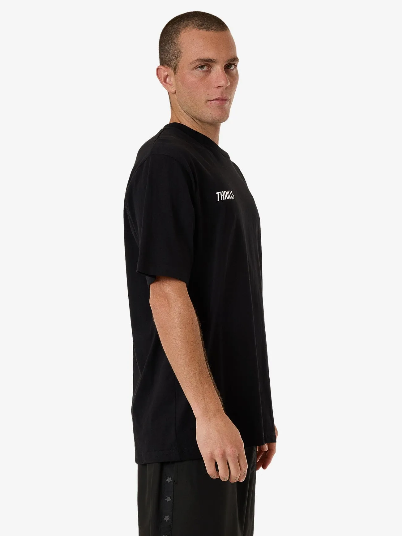 Centennial Oversize Fit Tee - Black sold by Thrills product image thumbnail 4