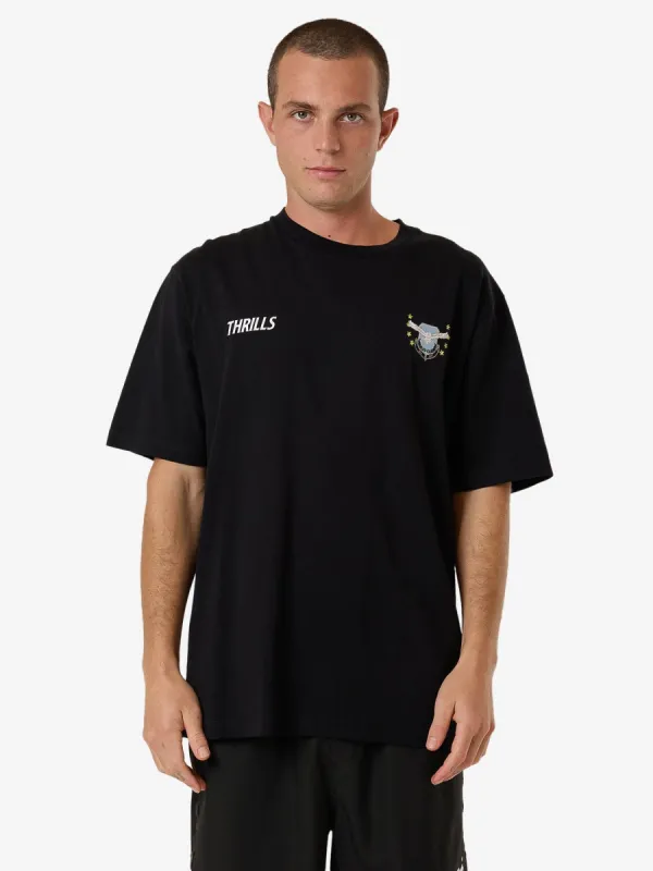 Centennial Oversize Fit Tee - Black made by Thrills