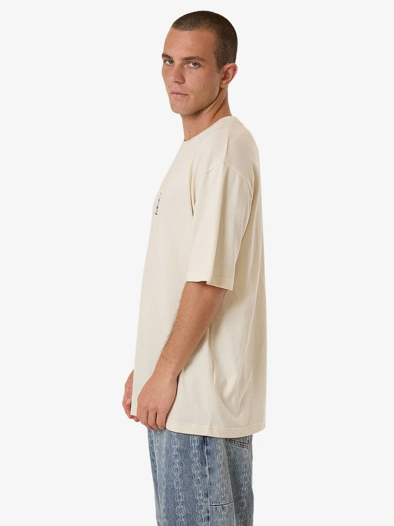 Distortion Oversize Fit Tee - Heritage White sold by Thrills product image thumbnail 3