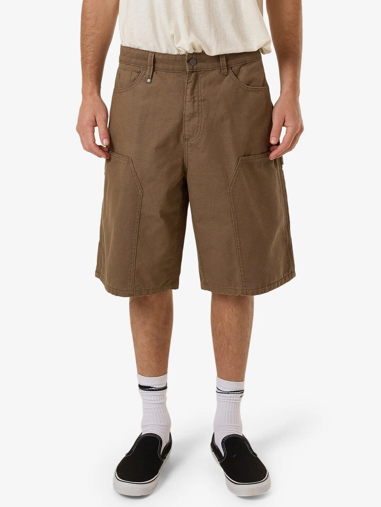 Carpenter Big Slacker Double Knee Short - Desert sold by Thrills