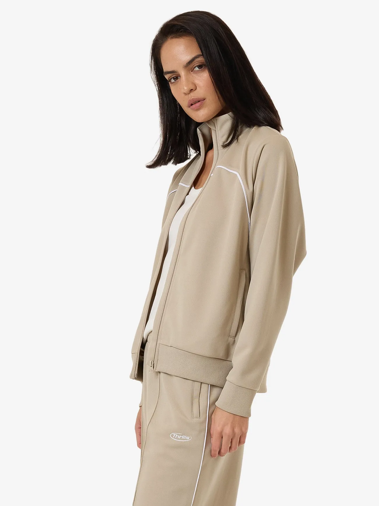 Arena Tricot Track Jacket - Stone sold by Thrills product image thumbnail 4